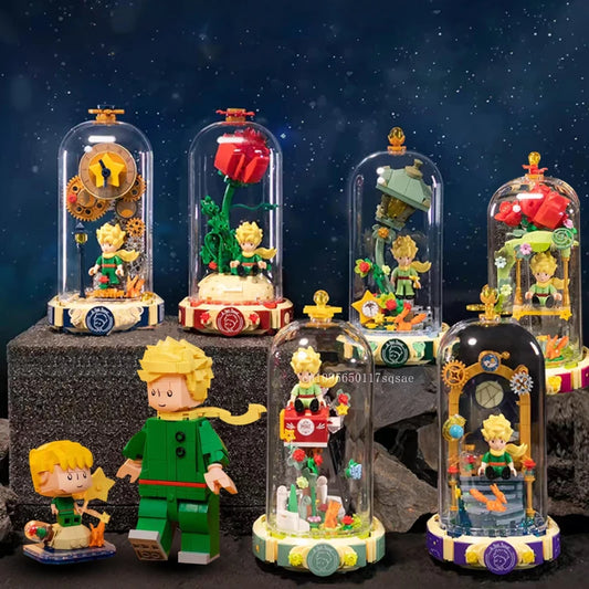 Le Petit Prince Building Blocks Rose Eternal Dream Scene Assembly Toys Model Ornaments Building Blocks Children Gifts