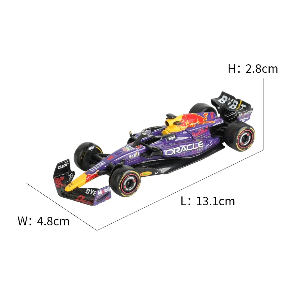 Bburago 1:43 Red Bull F1 Rb19 Las Vegas Miami 1 Verstappen 11 Perez Alloy Scaled Die-Cast Car Model Toys Collection Kid Gift