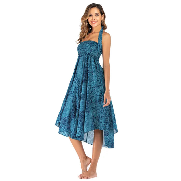 Sexy Summer Long Boho Bottom Women Skirt Vintage Casual Ropa Mujer Faldas Loose Fashion y2k Maxi Skirts Woman Clothing Saia Jupe