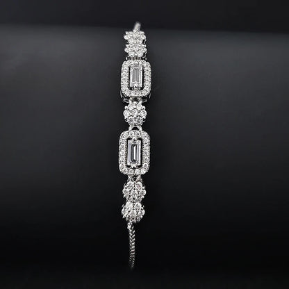 2024 New Arrival Fashion Silver Color Bracelet Bangle for Women Christmas Gift Jewelry Wholesale S026