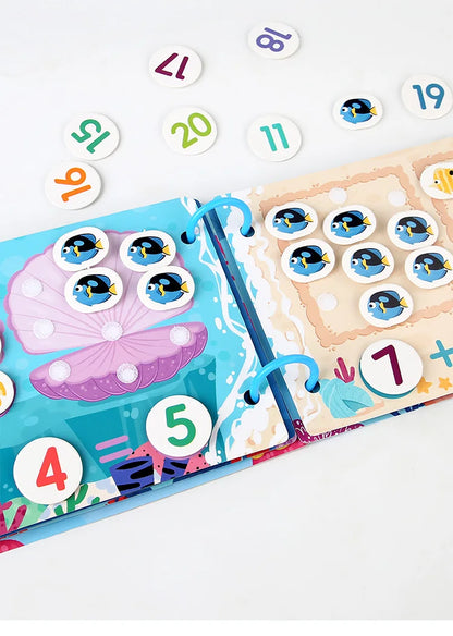 Montessori Busy Book Sticker Quiet Book for Kids Early Educational Toy Toddlers Matching Puzzles Game Baby Learning Toys Gifts