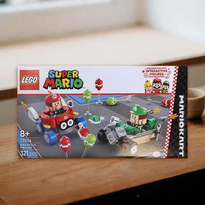 Lego 72034 Mario Kart Mario Baby Vs Luigi Baby 2025 New Building Blocks