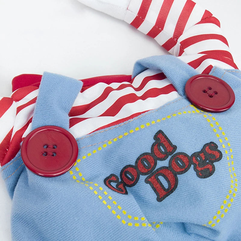 Funny Dog Clothes Dogs Cosplay Costume Halloween Comical Outfits Holding a Knife Set Pet Cat Dog Festival Party Clothing