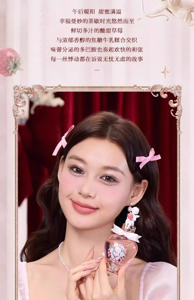 Flowerknows Eau de Parfum The Strawberry Cupid Perfume 1.7 oz / 50ml Lasting Women's Floral Gourmand Perfume for Women for Gifts