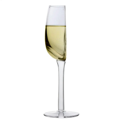 Creative Wine Glass 140ml Half Shape Crystal Glass Cups with Stem Portable Wine Cups for Birthday Party Tableware Christmas Gift