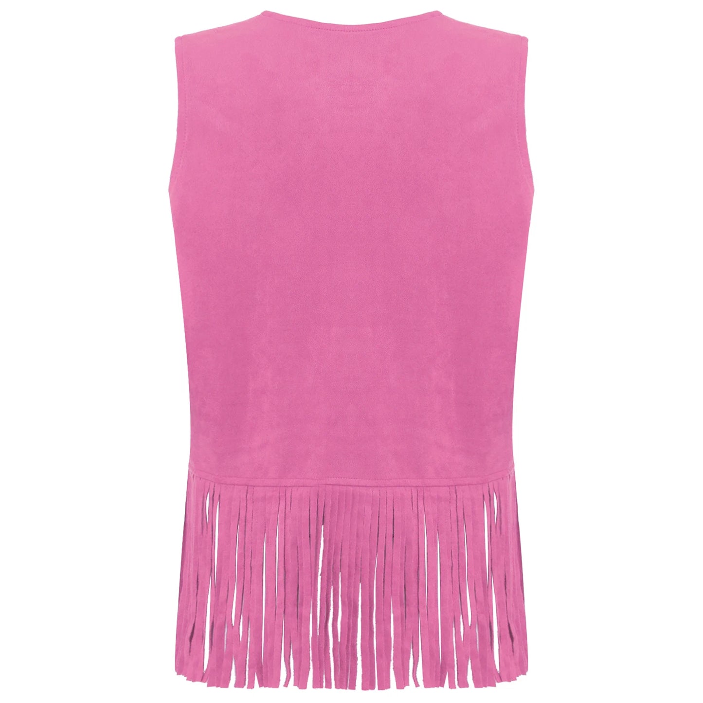 Womens Western Cowgirl Hippy Cosplay Costume Vintage Hollow Out Tassel Tank Tops Fringe Vest 70s Disco Faux Suede Waistcoat