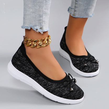 Spring new women's sports shoes, fashionable, breathable, lightweight, non-slip, wear-resistant, casual sports shoes, flat shoes