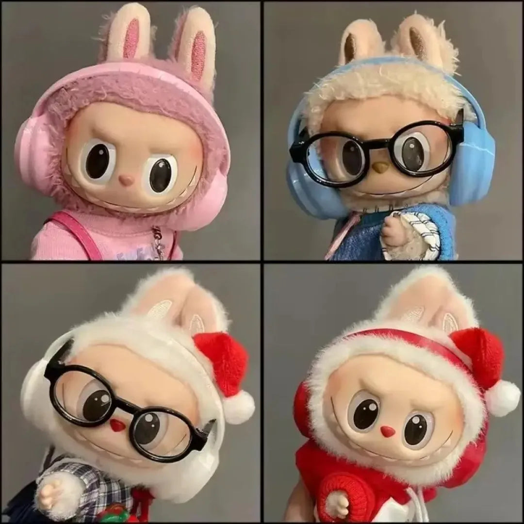 Labubu Mini Colorful Earphone Accessories 15cm 17cm Labubu V1 V2 V3 Doll Accessories