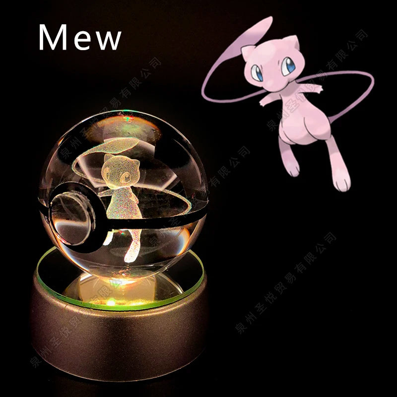 EtherealBe Pokemon 3D Crystal Ball Night Light