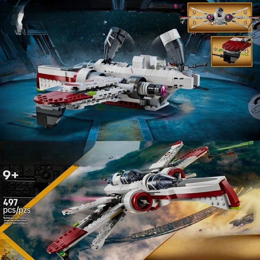 ARC-170 Star fighter Assembled  V-Wing Building Blocks Sets 75402 Compatible With Legoed Particles Suitable For Christmas Gifts