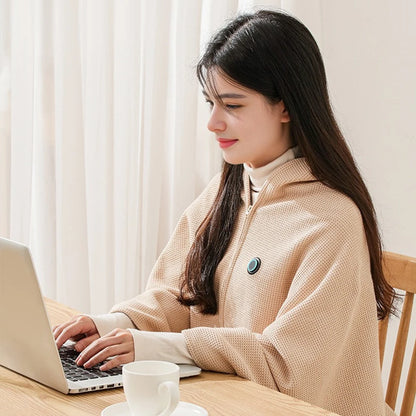 Wearable Heating Electric Blanket Shawl 3 Heating Levels USB Heated BlanketBody Warmer Blanket for Home Office Xmas Gift