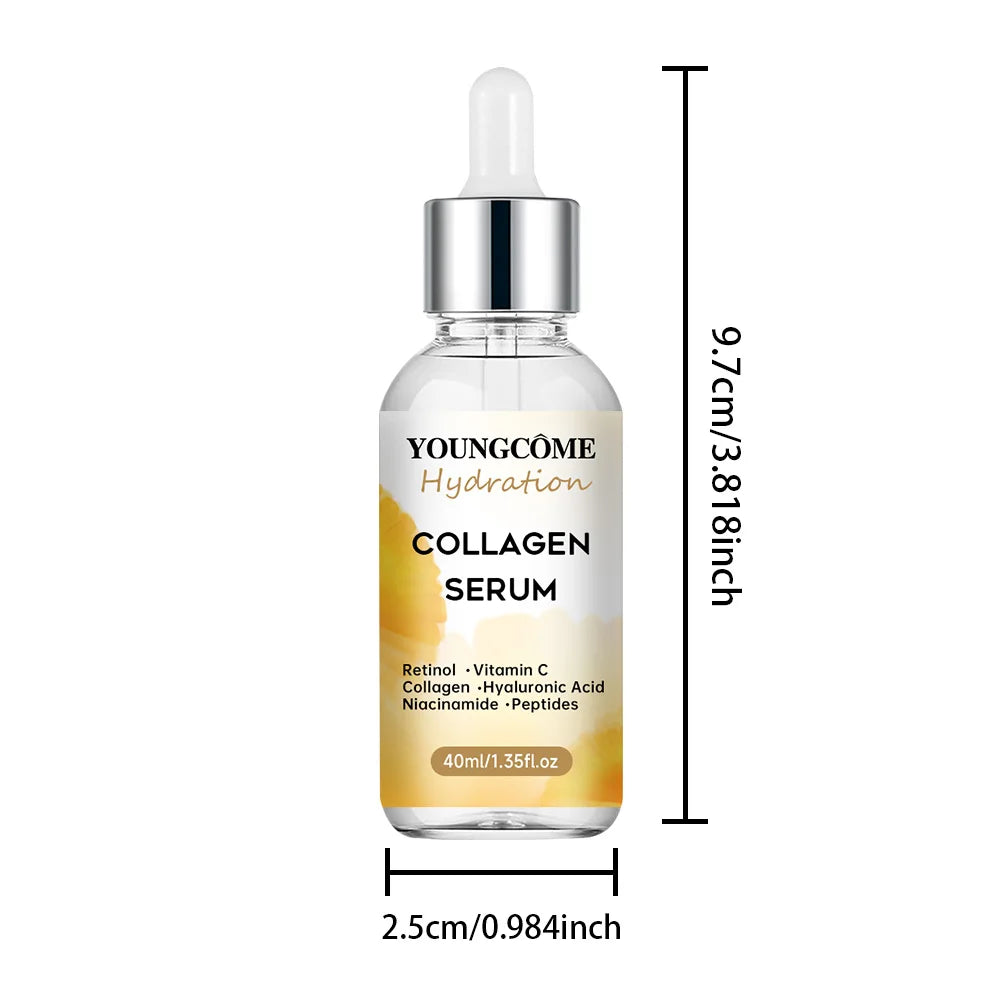 Collagen Face Serum Skincare Facial Essence Liquid Moisturizing Soothing Nourishing Face Serum Pore Shrink Skin Care Korea 2025
