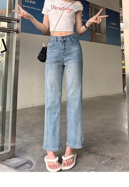 2025 Women  Jean Japan Vintage Style Low-Waisted Slimming Jeans Women's Bell-Bottom Pants Summer Season Fashion Y2K Jeans