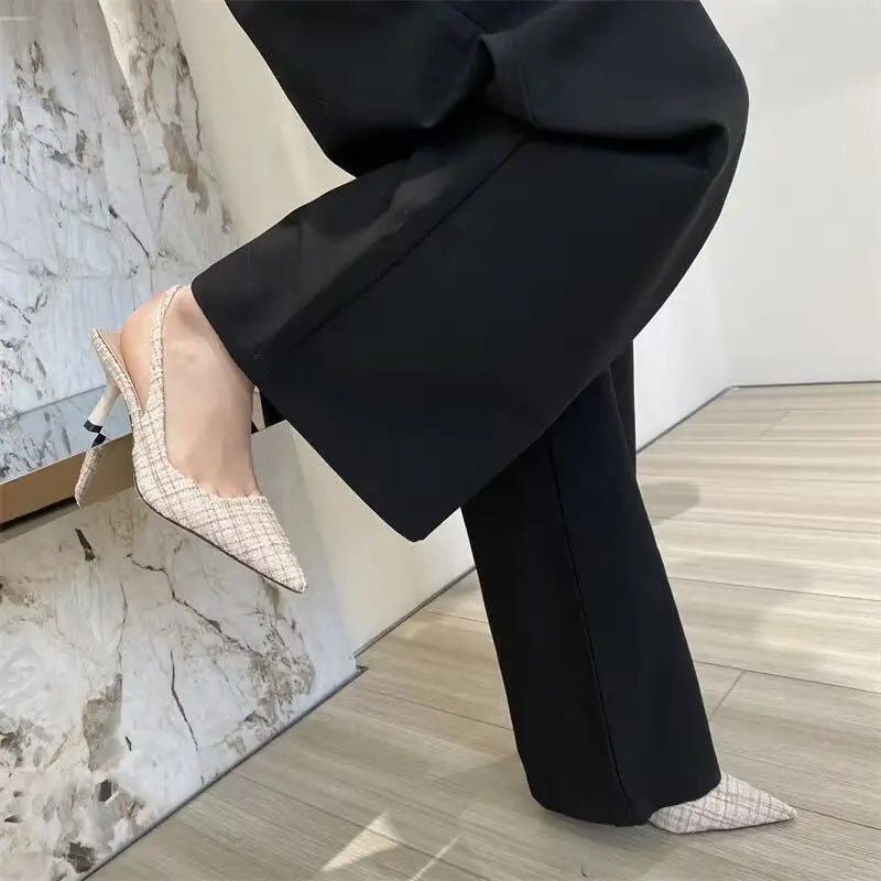 EtherealBe Stylish Black Stilettos for Wide Feet
