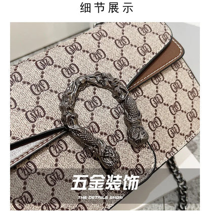 Fashion Popular Women's Bag Trend Brand Retro Chain Shoulder Bag High Quality Ladies Crossbody Bag Designer Luxury Handbag