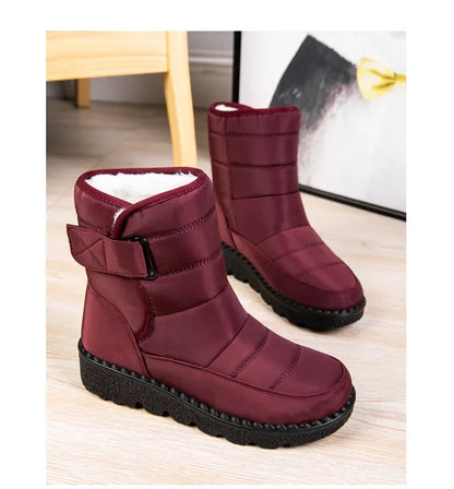 Waterproof Winter Boots for Women 2025 New Faux Fur Long Plush Snow Boots Woman Platform Shoes Warm Cotton Couples Ankle Boots