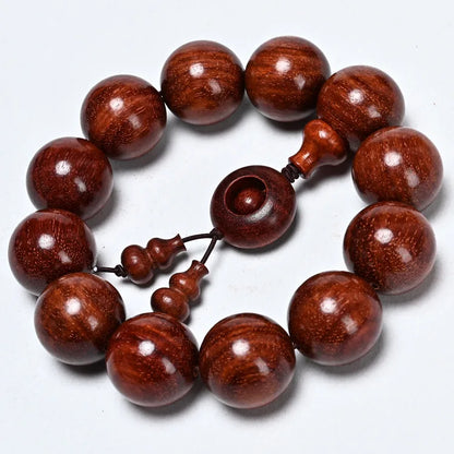 African Lobular Red Sandalwood Beads Zambia Red Sandalwood Hand String 8mm 108 Rosary Beads Men's and Women's Bracelet Wholesale