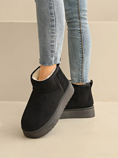 Warm Winter Snow Boots - Cozy, Thick-Soled & Unisex for Indoor Outdoor Comfort.