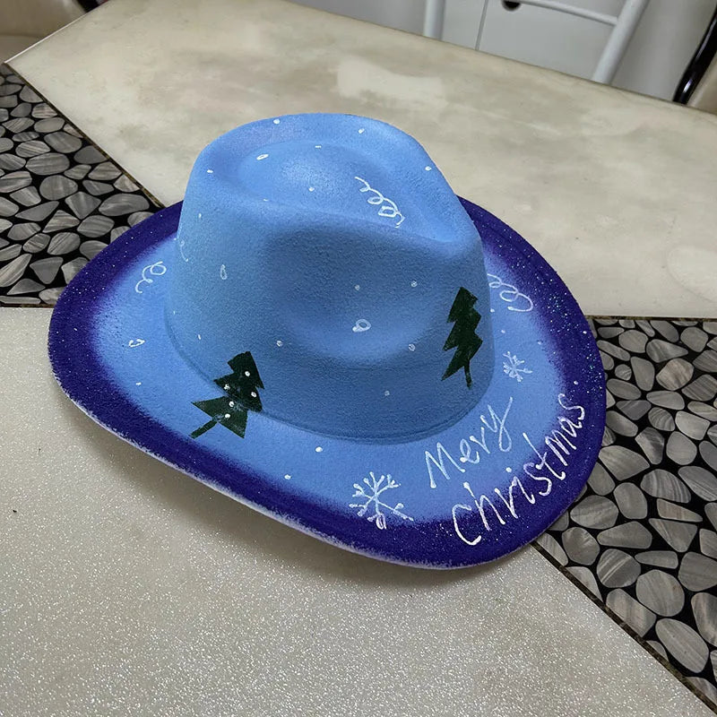 EtherealBe Halloween Cowboy Hat for Adults - Spooky Style