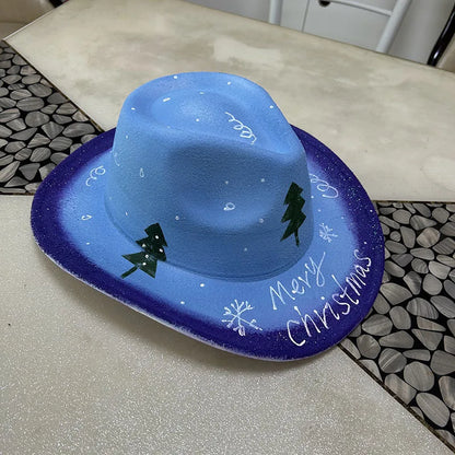EtherealBe Halloween Cowboy Hat for Adults - Spooky Style
