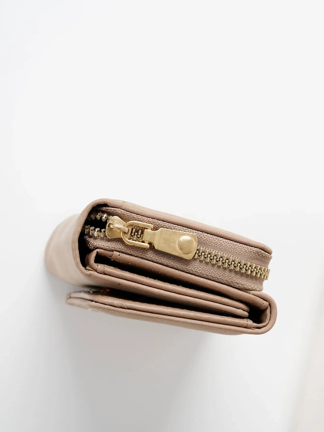 1pc Ladies' Short Wallet Suitable For Work & Business ID Card Credit Card For Christmas Gift For Young Girls Women White-Collar