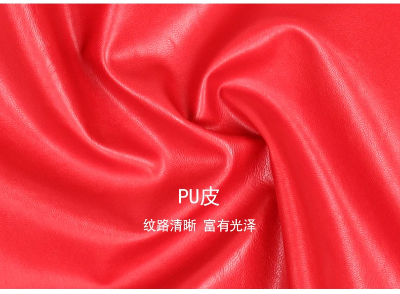 Nerazzurri Spring Short Red Faux Leather Vest Women Belt Runway Fashion Elegant Luxury Designer Clothes Sleeveless Jacket 2022