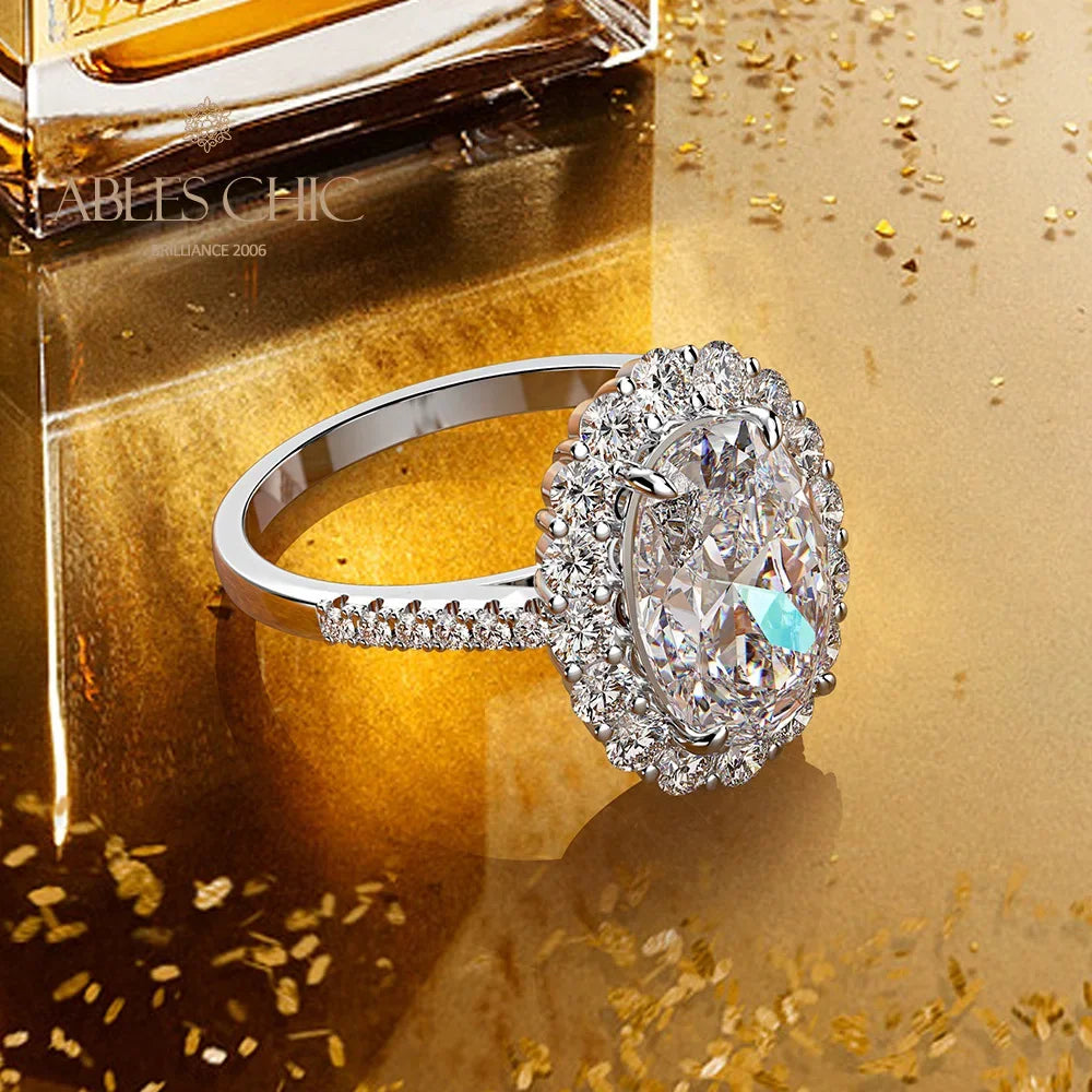 Ables Chic Sterling Silver Oval Lab Citrine Engagement Ring Big Kunzite Morganit Bridal Women Rings S2R1S2R1021