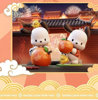 Kawaii Sanrio Cartoon Anime Figure Doll Pochacco Model Decorate Children's Toys Christmas Gift Action Figures Hobbies Gift