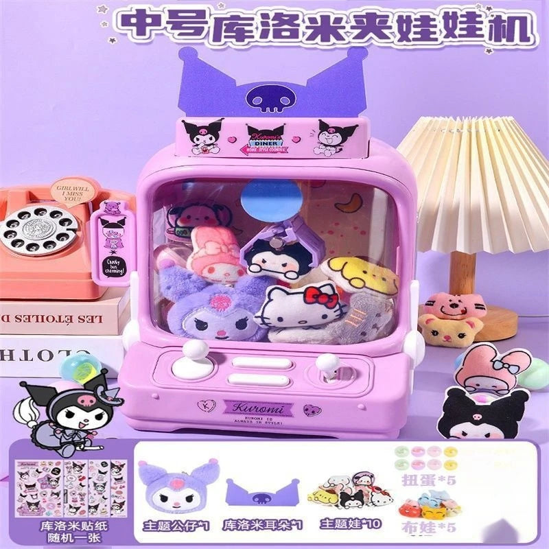Sanrio Peripheral Children'S Toys Kuromi Claw Machine Clip Doll Machine Home Birthday Gift Girl Hand Toy Boy Toy Christmas Gift