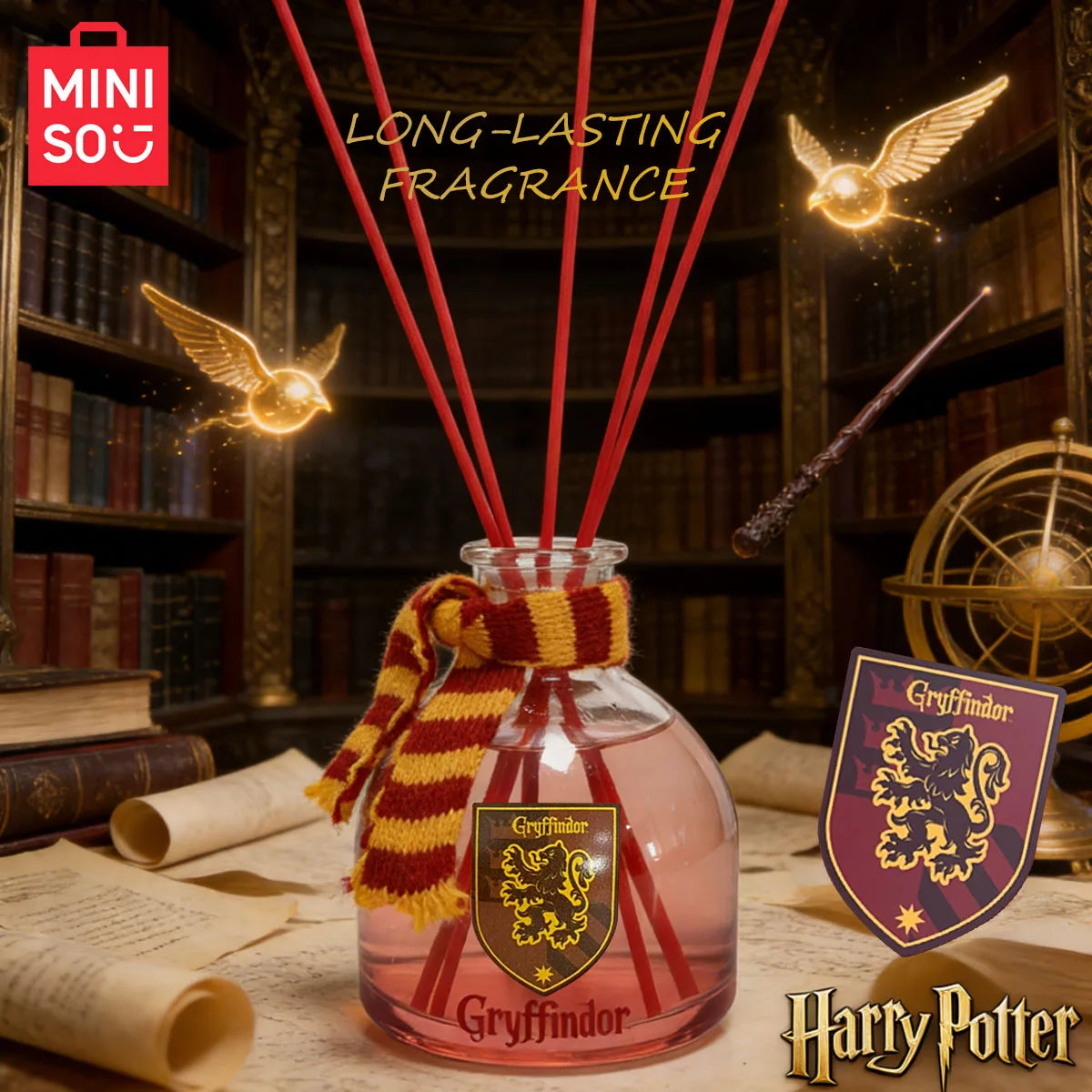 MINISO Harry Potter Series Magic Academy Flameless Aromatherapy Long lasting Fragrance Home Air Freshener Decoration