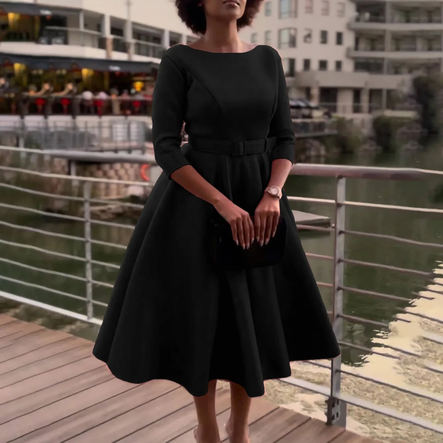 Fashionable Elegant Women's Clothing Dress Suitable For Bridesmaid Party Dress High Waist Design Various Sizes Available