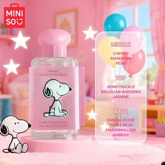 MINISO & SNOOPY Women Perfume Original Luxury Fruity Floral Fragrance For Woman Spray 30ML Girl Birthday Present Children Gift