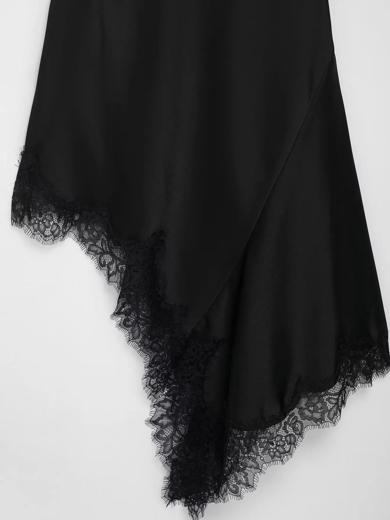 2025 Sexy Lace Spliced Sling Dresses For Women Elegant Sleeveless Backless Irregular Hem Dress Lady Chic Holiday Party Wear