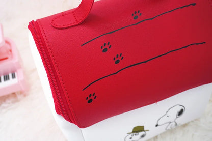 Snoopy Cosmetic Bag Anime Girl Wash Bag High Capacity House Shape Storage Bag Student Portable Cosmetic Bag Simple Wholesale