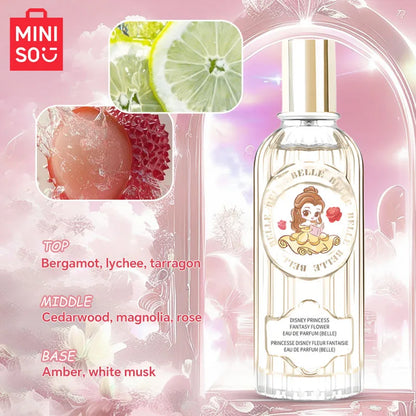 MINISO & DISNEY BELLE Women Perfume Original Luxury Floral Fragrance For Woman Spray 60ML Girl Birthday Present Children Gift