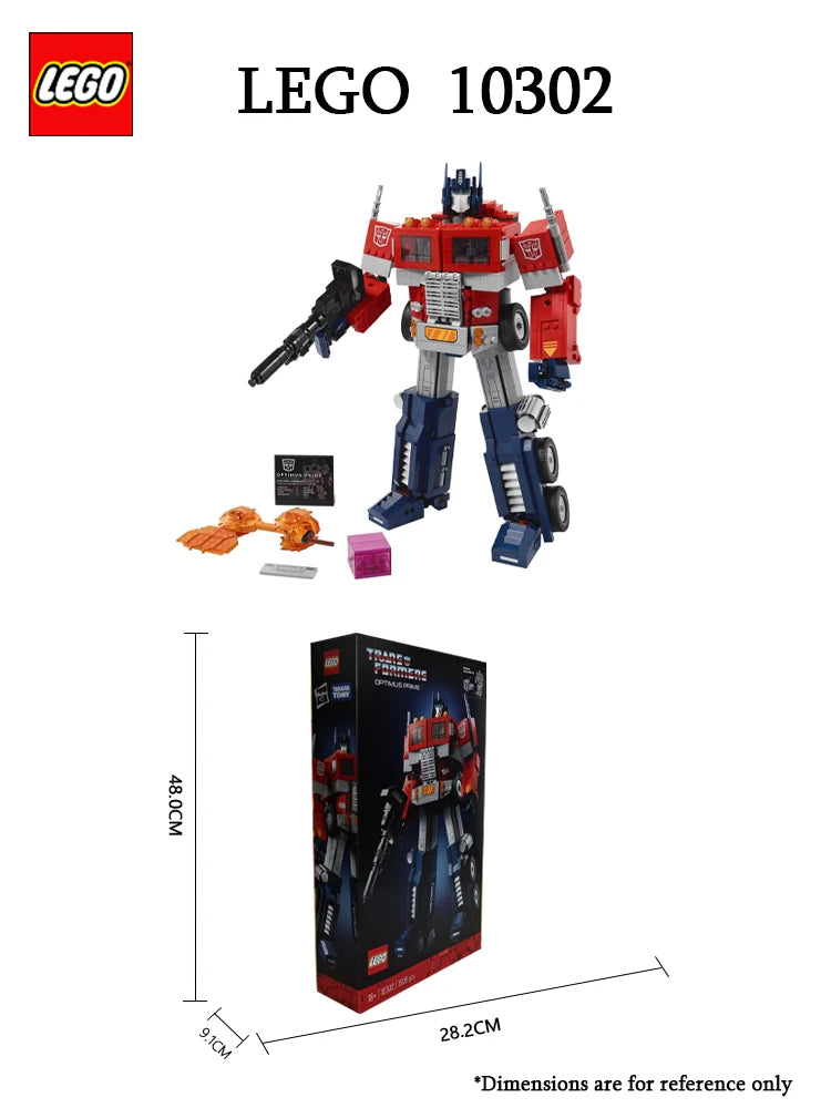 LEGO 10302 Creative Multifunctional Series Transformers Optimus Prime Assembled Building Blocks Toy Children's Day Gift