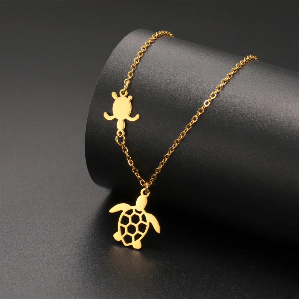 EtherealBe Sea Turtle Pendant Necklace for Women