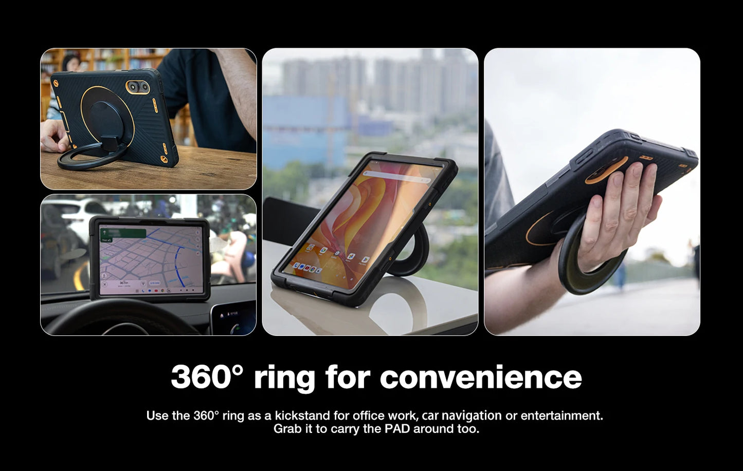 AGM P2 Active 11" FHD Rugged Tablet, IP68 Waterproof/Dustproof, 8GB RAM+256GB, Android 14, G99, Widevine L1 P2W Durable Pad