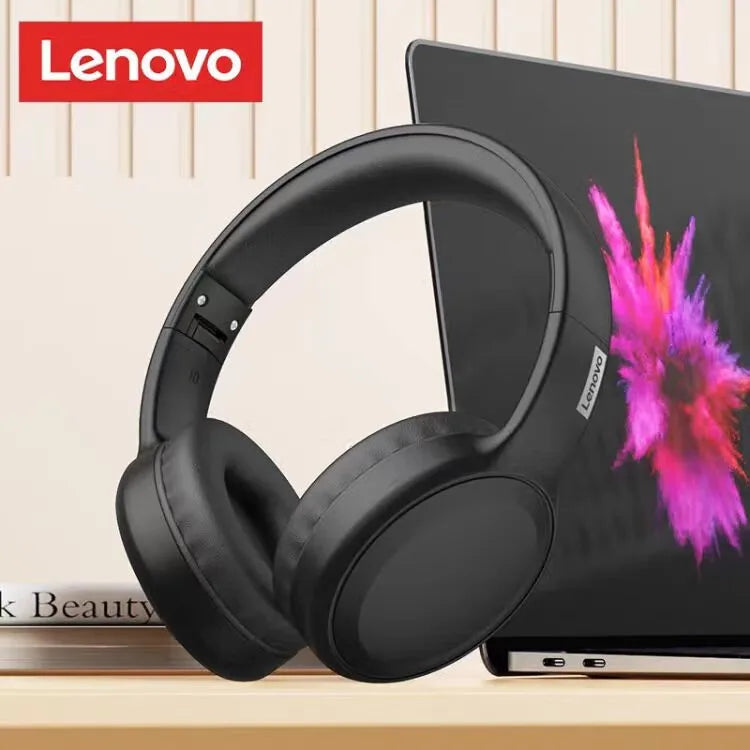 Lenovo TH30 Gaming Wireless Bluetooth Headset Long Battery Life Sports Over-Ear Headphones HIFI Stereo Sound Earbuds 40MM New