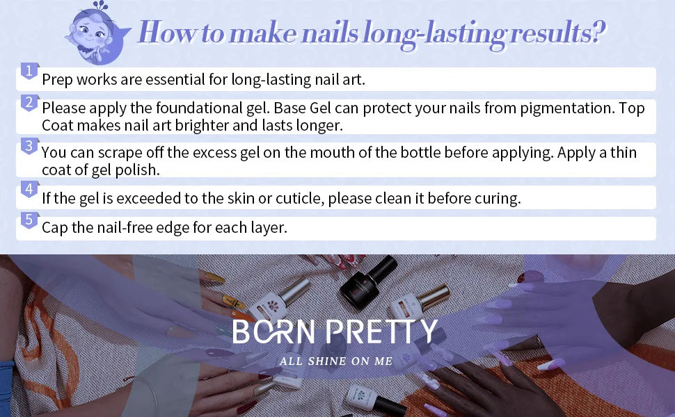 BORN PRETTY 7ml Glitter Gel Nail Polish Set Sparkly Shiny Gold Silver Pink Glitter Gel Polish Kit Winter Christmas Gift Box