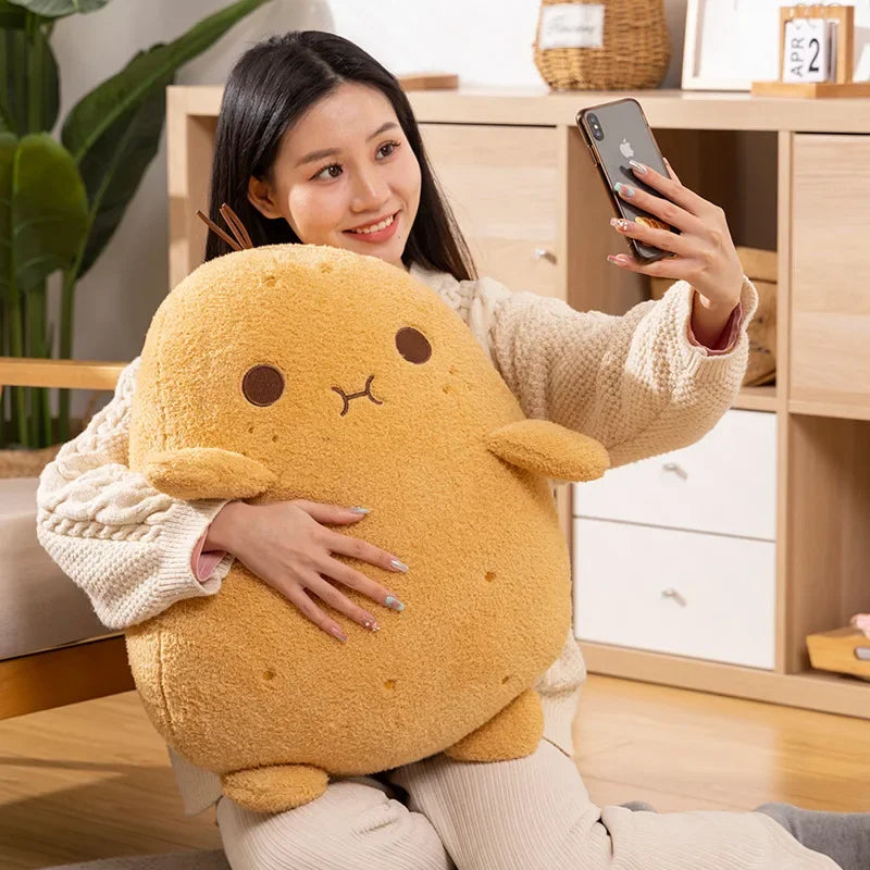 Squishy Potato Plush Toy Happy Fruit Plush Pillow Soft Stuffed Food Spud Doll Super Cute Peluche Kids Birthday Christmas Gift