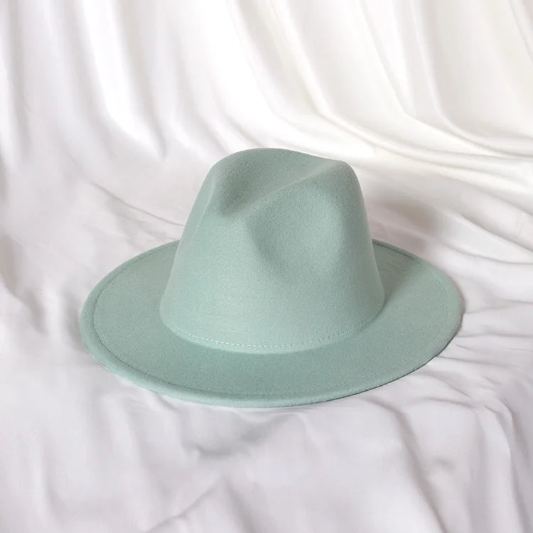 Embroidered three-dimensional flower fedora hat Women's jazz top hat Spring and autumn panama church fashion elegant wedding Hat