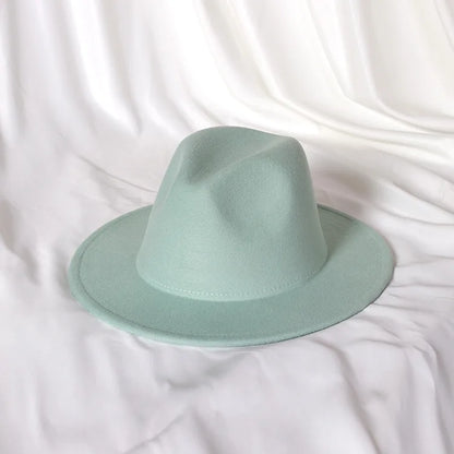 Embroidered three-dimensional flower fedora hat Women's jazz top hat Spring and autumn panama church fashion elegant wedding Hat