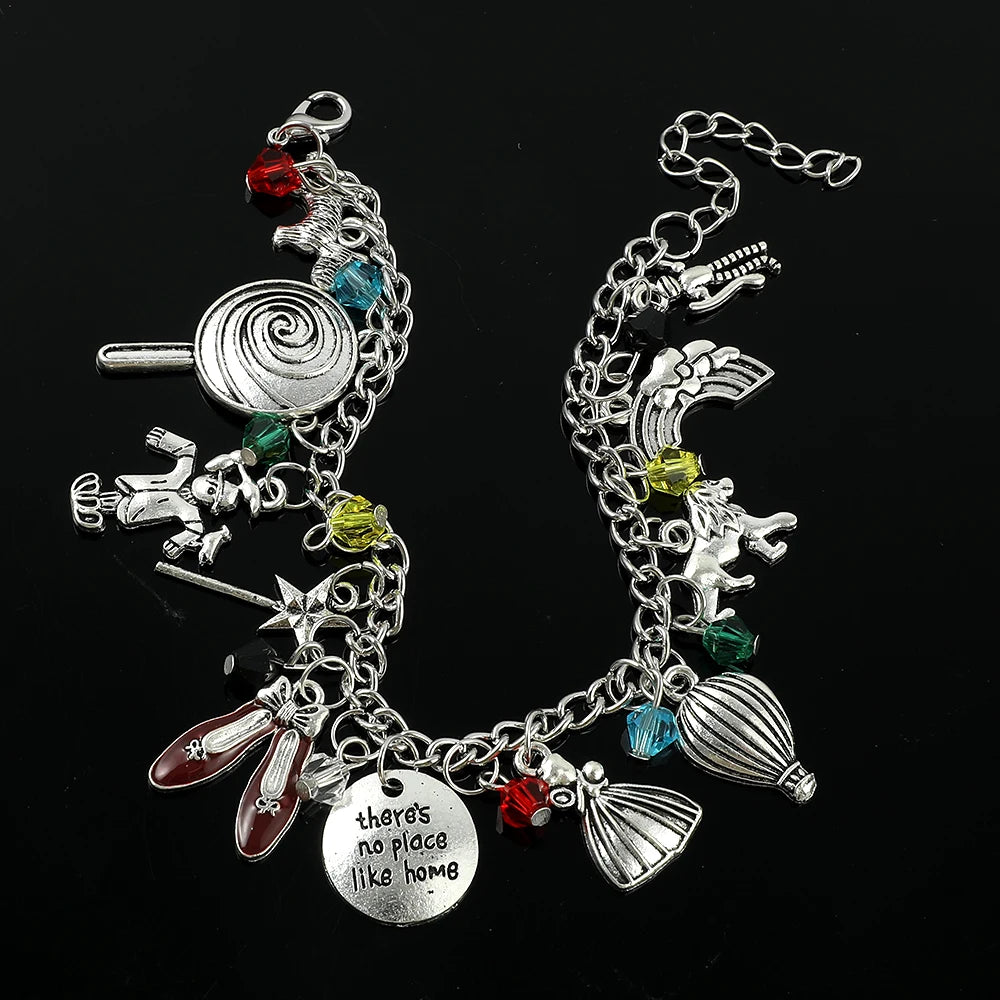 Fashion The Wizard of OZ Bracelet Kawaii Shell Magic Wand Charms Bangle Trendy Jewelry for Women Cartoon Party Gifts Accessories