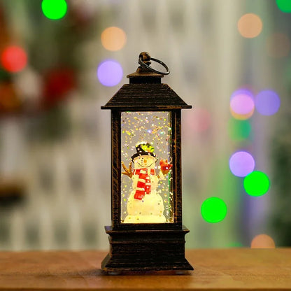Christmas LED Candle Lantern Decorative Holiday Light Creative Tabletop Decor for Kids Window Display Festive Home Decoration