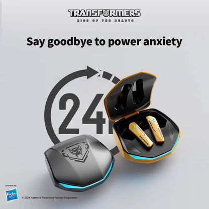 TRANSFORMERS TF-T10 Earphones Wireless Bluetooth 5.4 Mini Headset HD Mic Call Earbuds HiFi Stereo Gaming Music Headphone