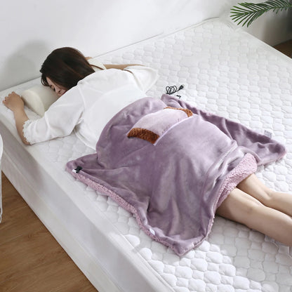 USB Electric Blanket Hand Knee Feet Lap Legs Warmer Soft Heating Blanket Shawl Heater Carpet Winter Heated Blanket 80x60cm