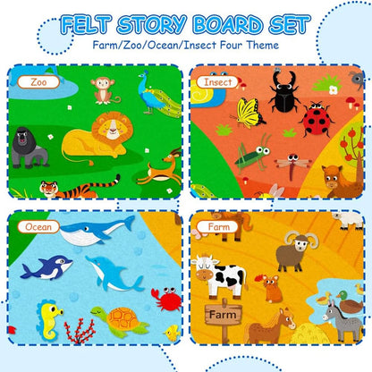 My First Daily Calendar Montessori Felt Story Board Set Loop Time Learning Center, A Weekly Chart For Children's Learning