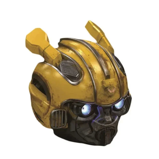 Transformers Bluetooth Speaker Bumblebee Helmet H2 With FM Radio Mini Subwoofer Speaker Portable Cartoon LED Support TF For Kids
