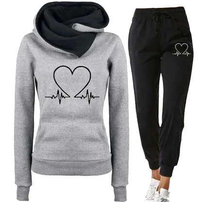Women Tracksuit Two Piece Set Winter Autumn Hoodies Pants Pullovers Sweatshirts Female Jogging Woman Clothing Sport Suit Outfits